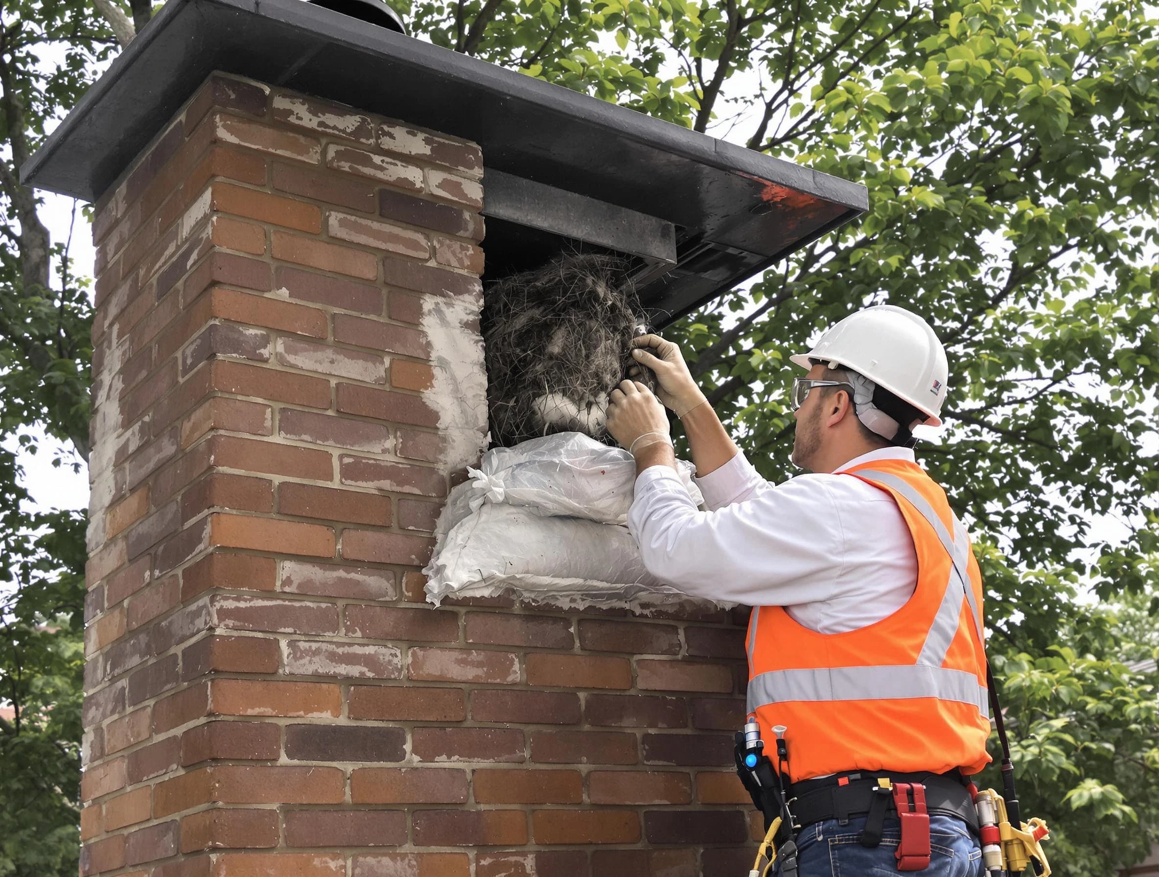 Humane removal of debris and animals by Center Chimney Sweep in Center, PA