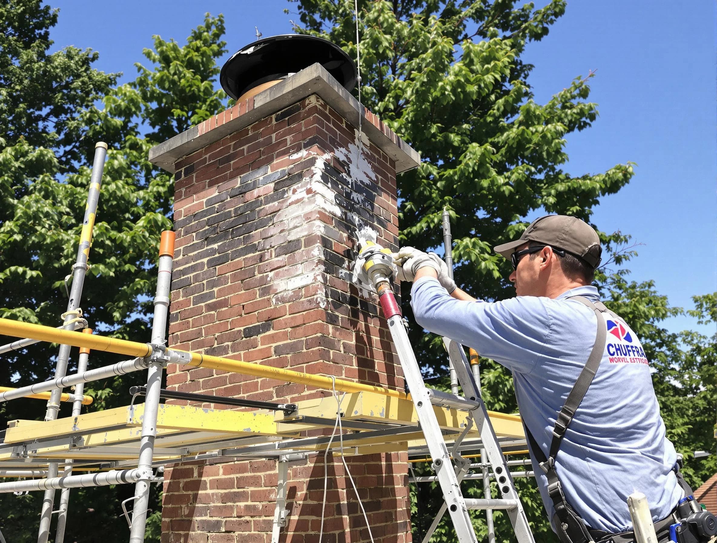Structural chimney repair by Center Chimney Sweep in Center, PA