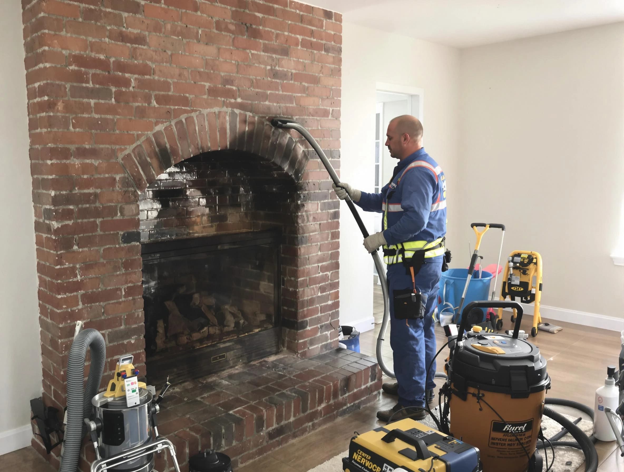 Center Chimney Sweep expert performing detailed chimney sweep in Center, PA