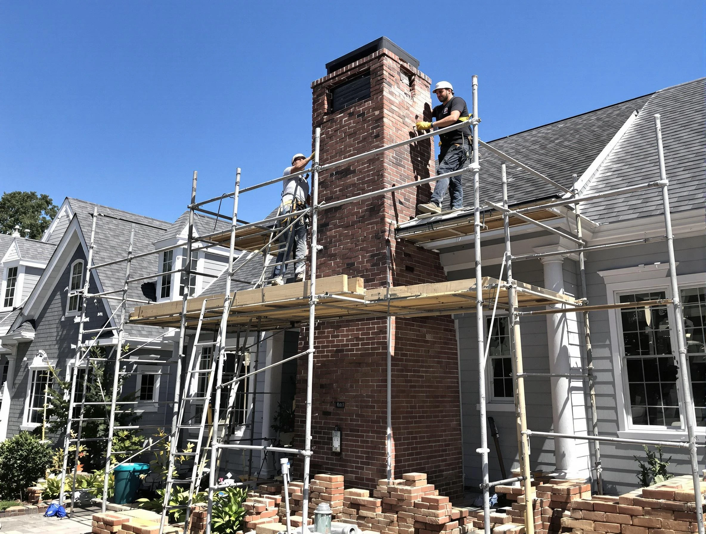 Chimney Rebuilding in Center