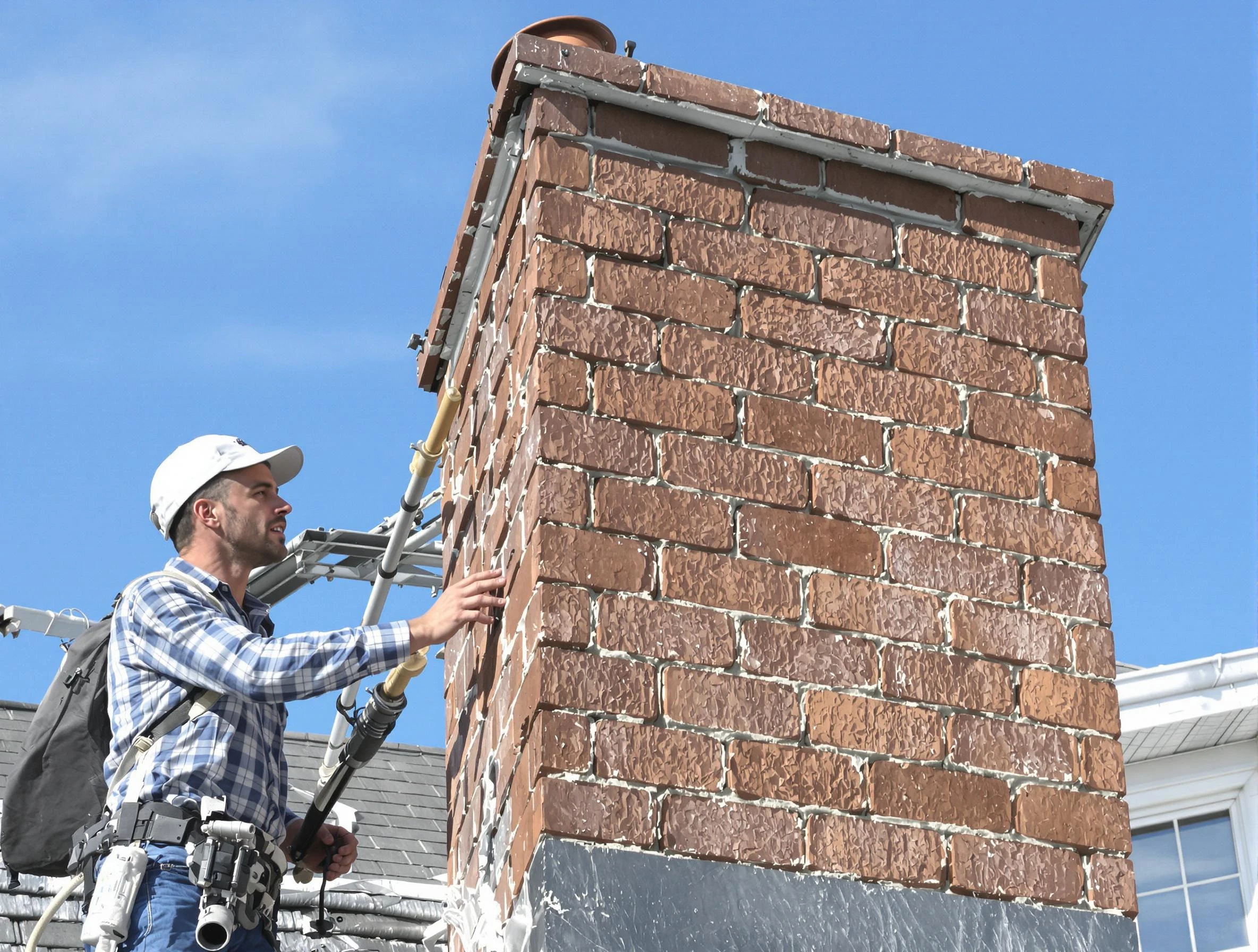 Brickwork for a chimney rebuild by Center Chimney Sweep in Center, PA