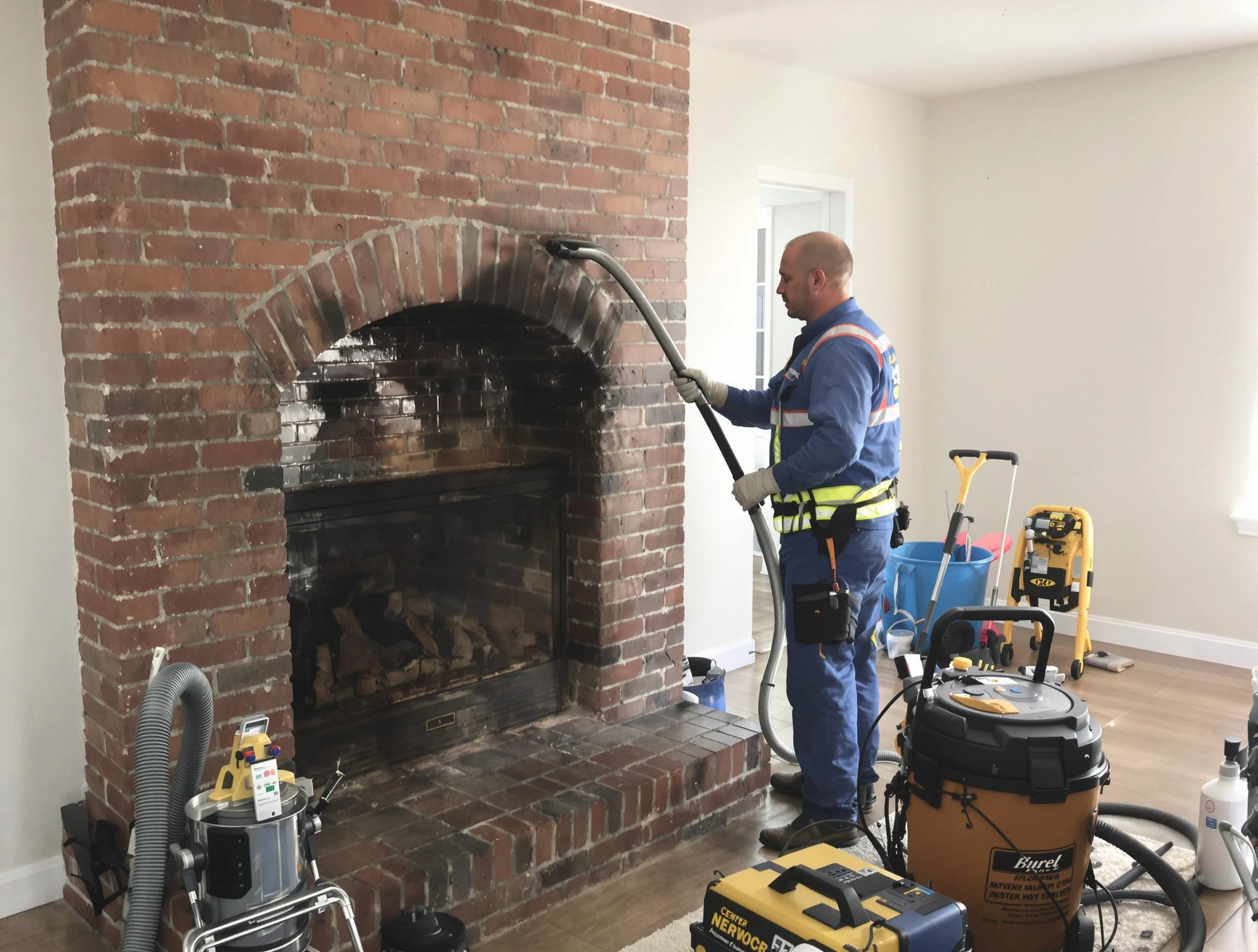 Center Chimney Sweep expert performing detailed chimney sweep in Center, PA